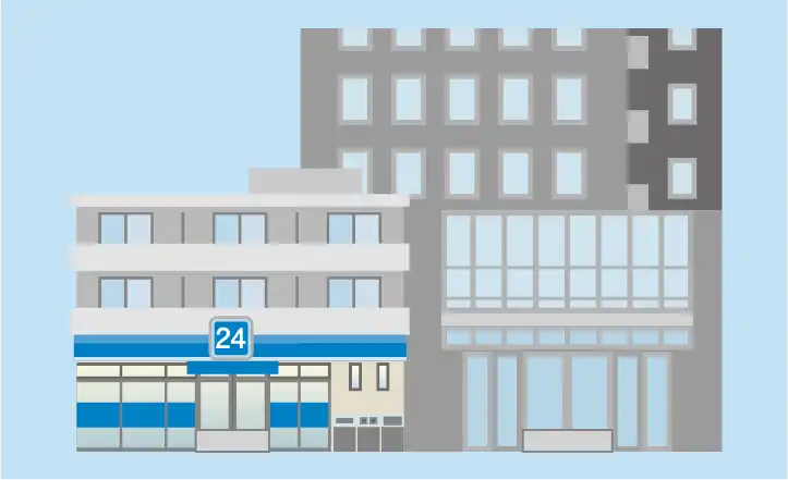 店舗、ビルの出入り口
