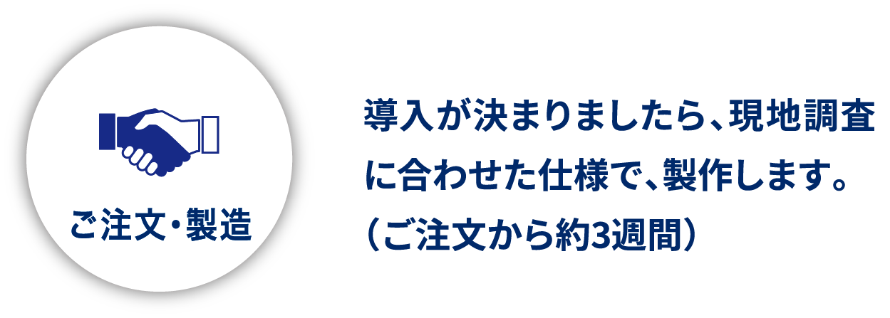 ご注文・製造